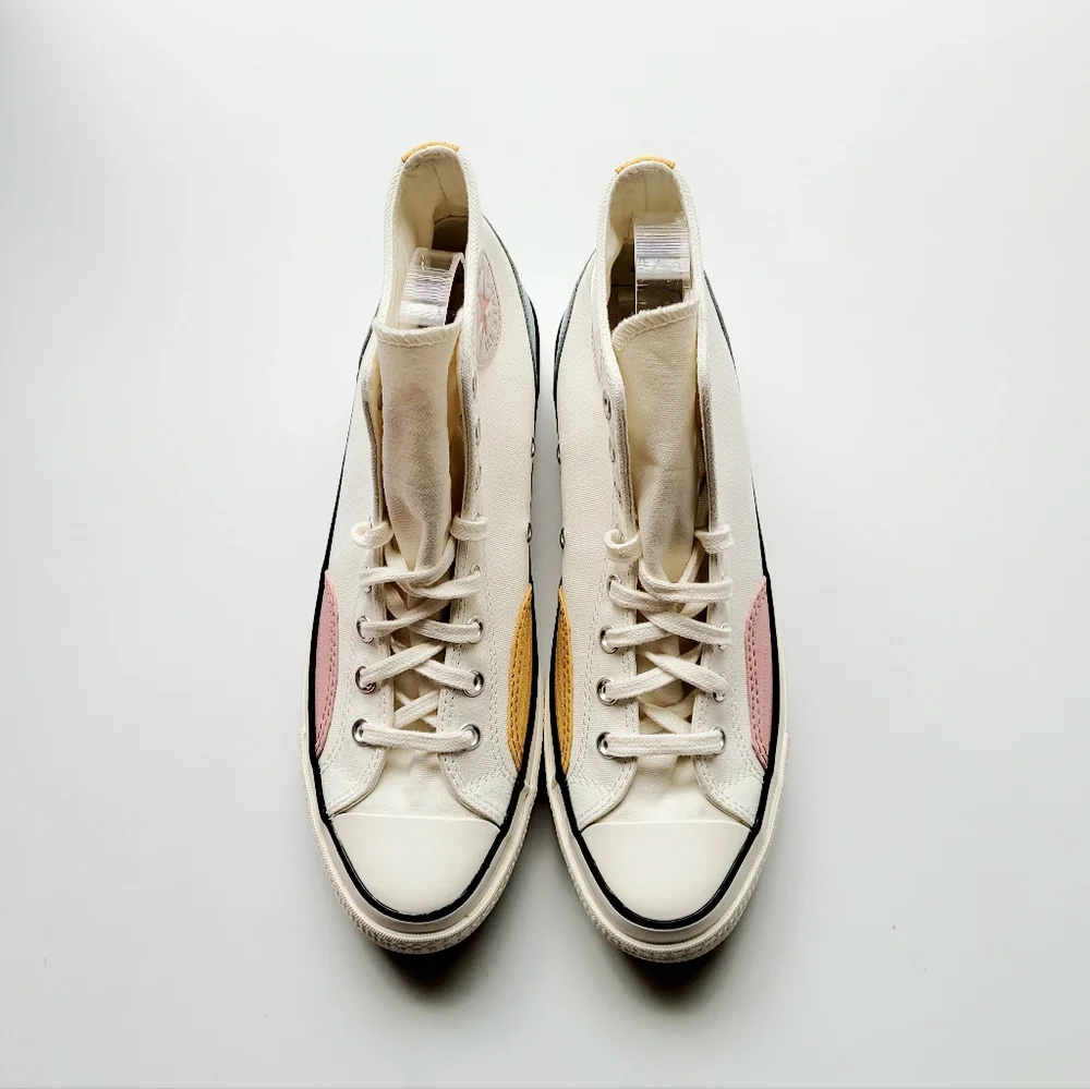 Converse Chuck 70 Hi Egret Tidepool Grey Yellow Men's 10 Women's 12 - Picture 3 of 6
